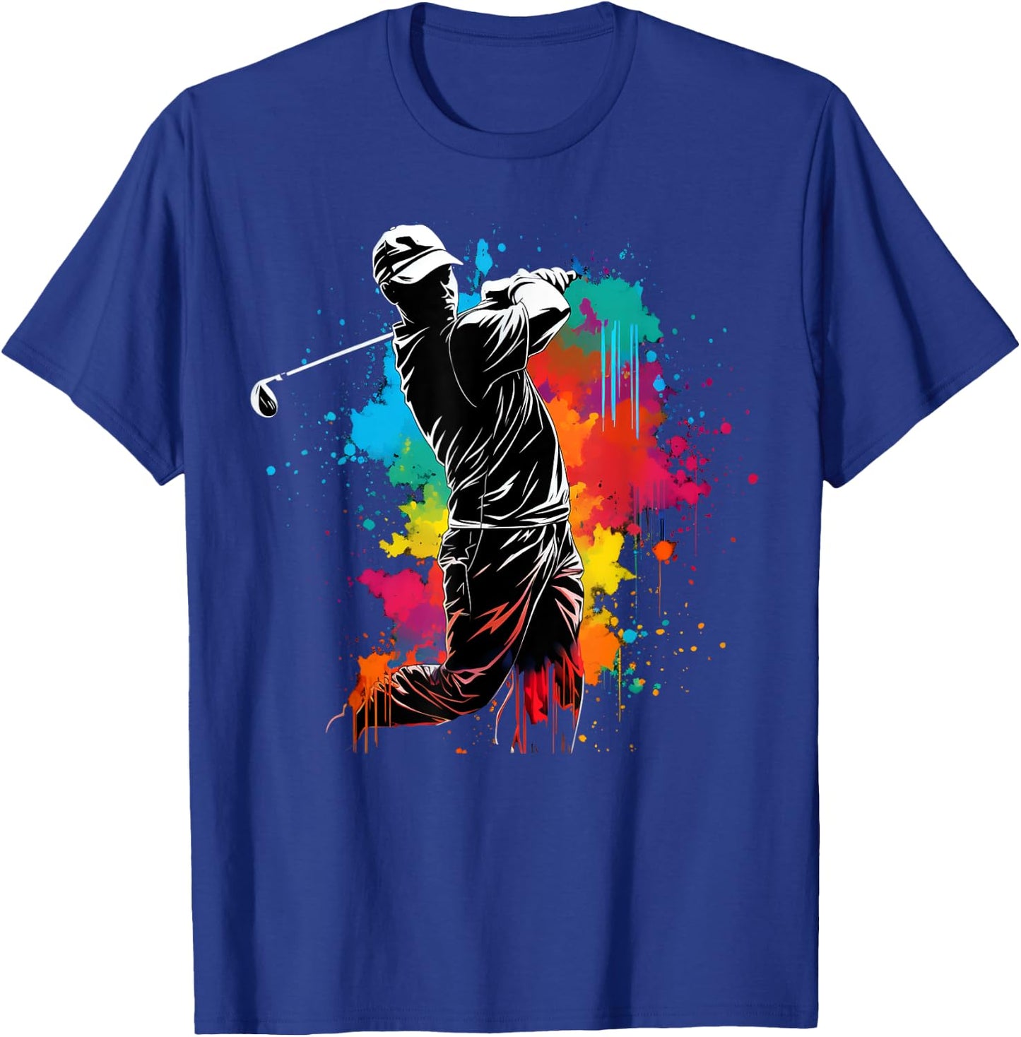 Colorful Golfer Boy on Golf T-Shirt - T-Shirt | Royal