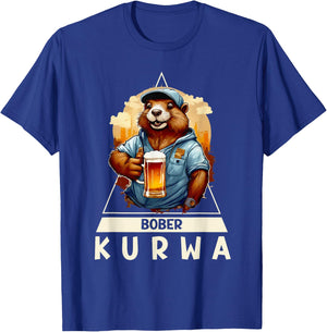 Groovy Beer Bober Bóbr Kurwa Polish Bober Kurwa Bobr T-Shirt - T-Shirt | Royal