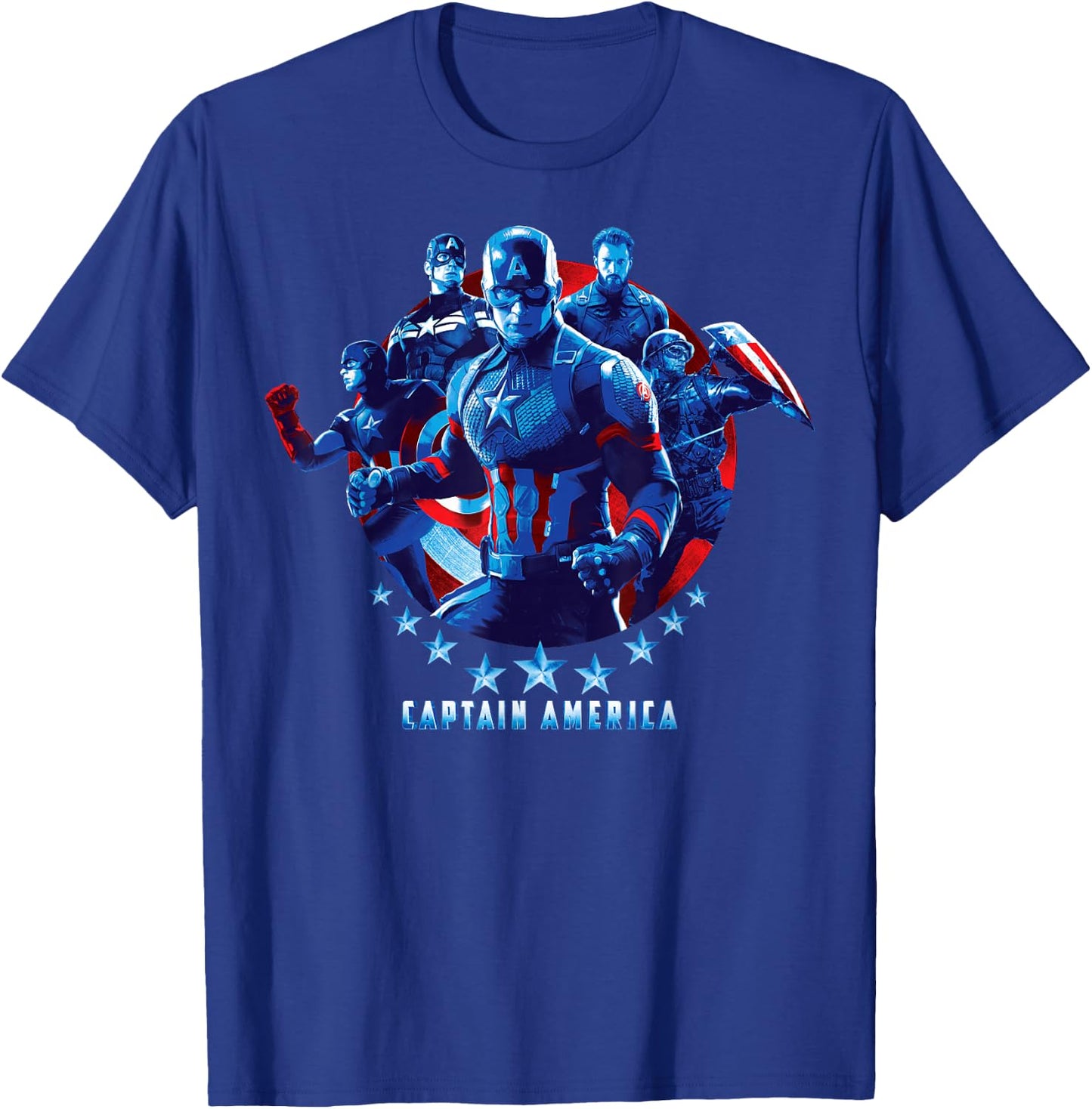 Marvel Avengers: Endgame Captain America Mashup T-Shirt - T-Shirt | Royal