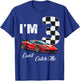 3rd BIrthday race car Can't Catch Me I'm 3 Three Birthday T-Shirt - T-Shirt | Royal