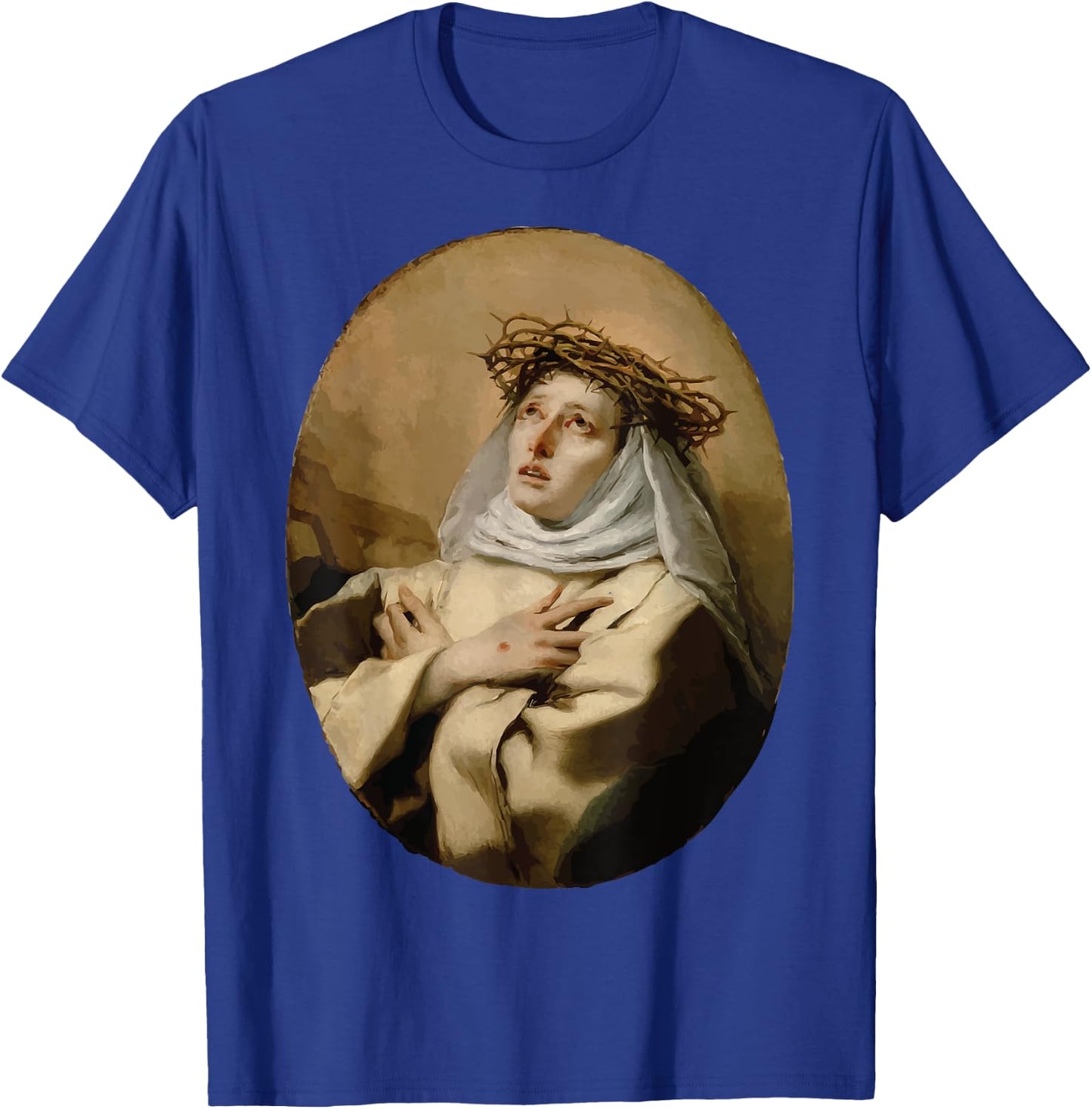 St Catherine of Siena Art Italian Saints Catholic Stigmata T-Shirt - T-Shirt | Royal