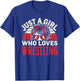 Just A Girl Who Loves Wrestling, Girls & Women, Wrestle T-Shirt - T-Shirt | Royal