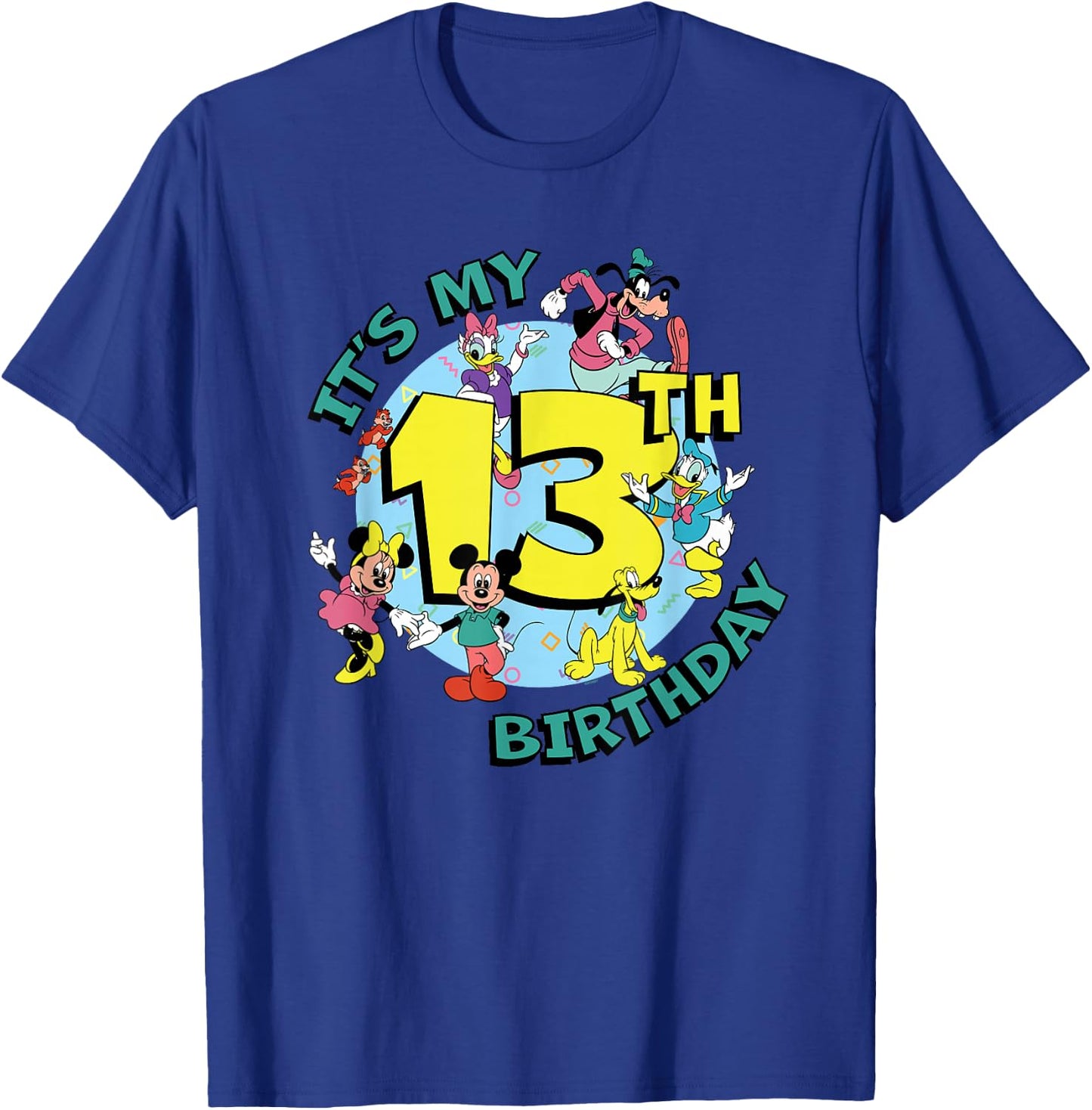 Disney Mickey and Friends It's My Thirteenth 13th Birthday T-Shirt - T-Shirt | Royal