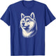 Shiba Inu Dog Face Art Design And Men T-Shirt - T-Shirt | Royal