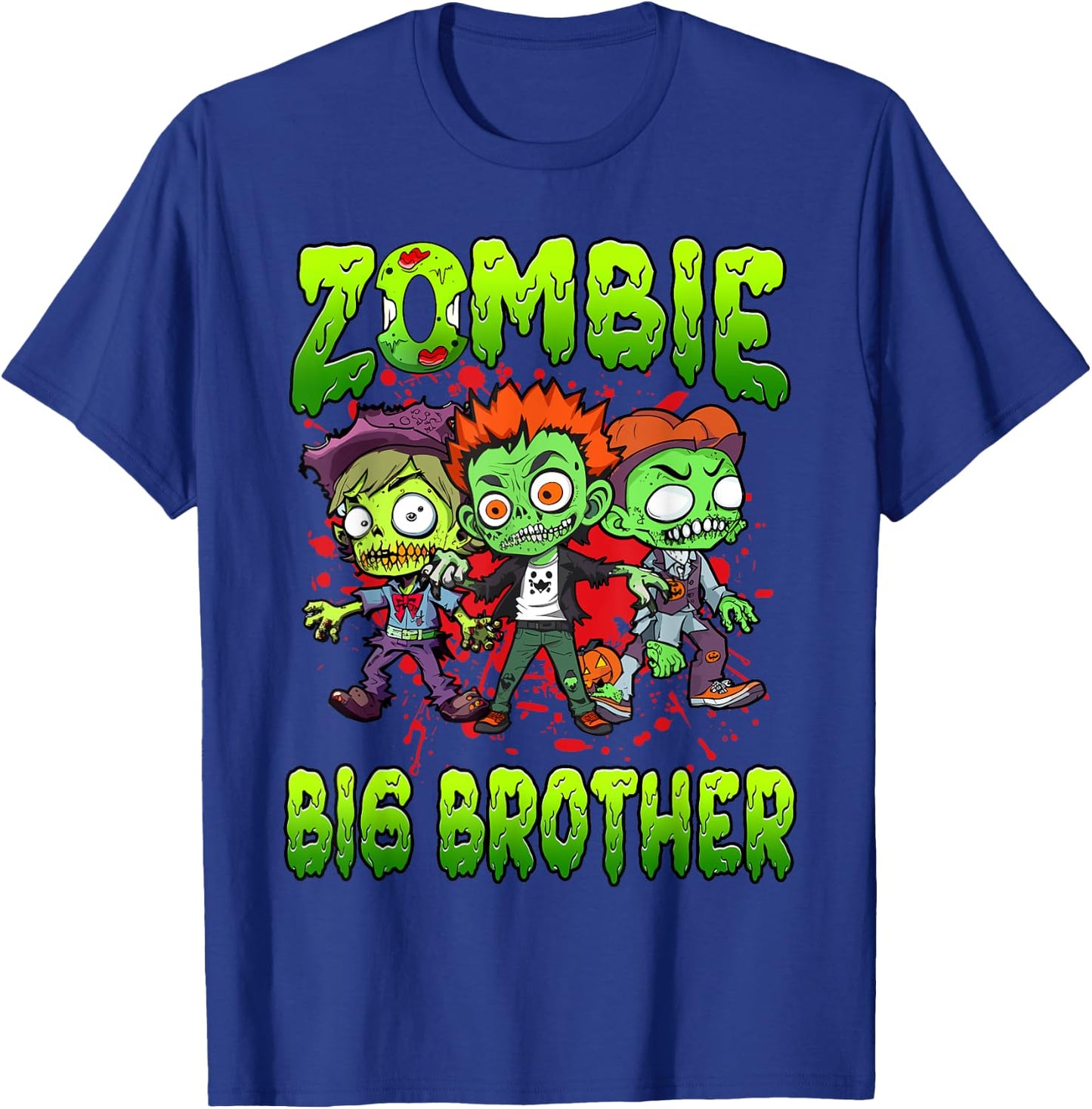 Zombie Big Brother Halloween Costume Family Matching T-Shirt - T-Shirt | Royal