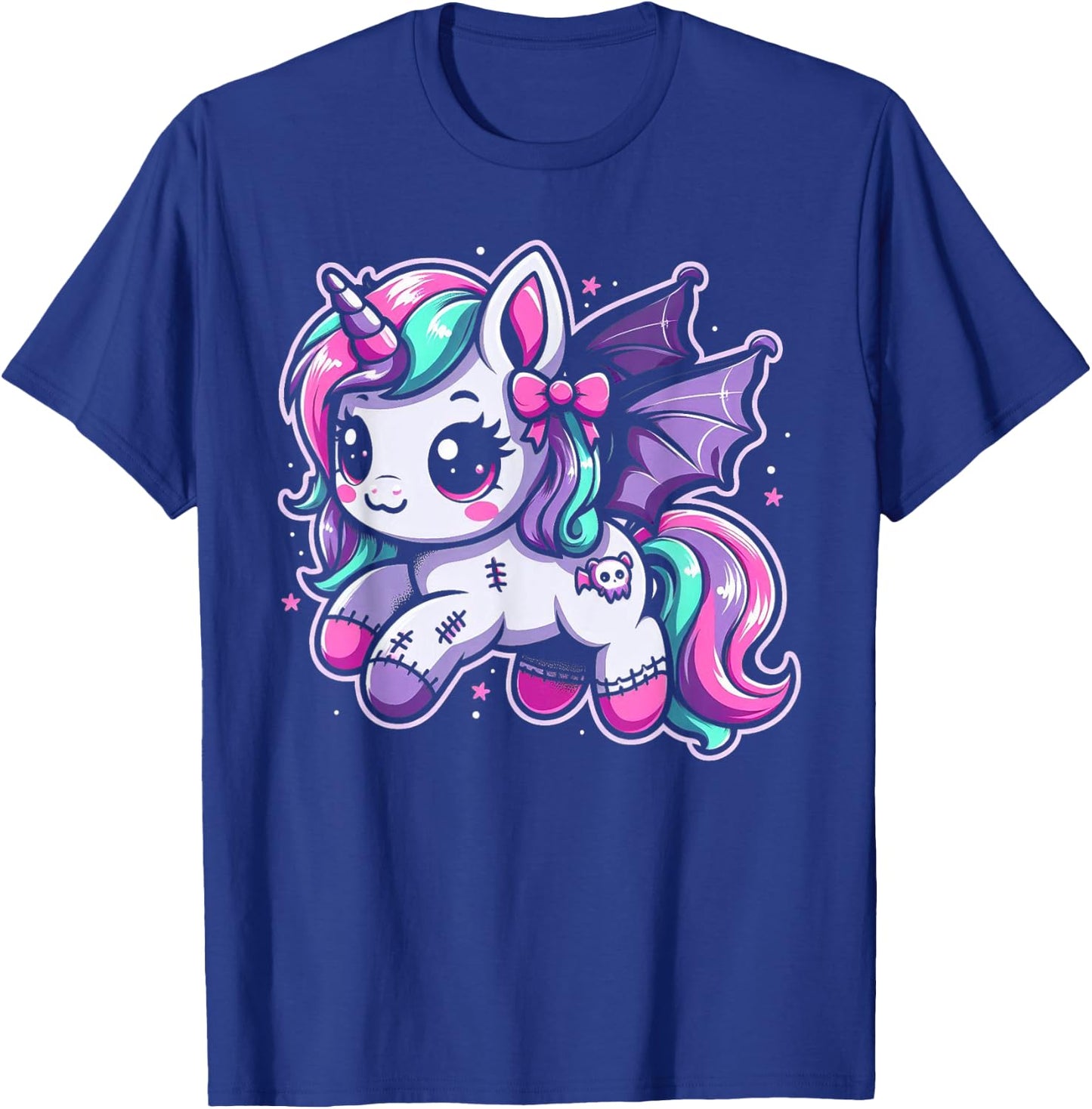 Pastel Goth Unicorn Kawaii Creepy Cute Aesthetic Art T-Shirt - T-Shirt | Royal
