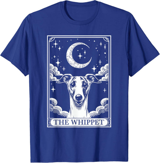 Tarot Card Vintage Crescent Moon Whippet Dog Mom T-Shirt - T-Shirt | Royal