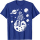 Halloween Skeleton Astronaut Fun Costume Men Women Kids Boys T-Shirt - T-Shirt | Royal