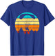 Retro Paramotor Pilot Sunset Vintage Paramotor T-Shirt - T-Shirt | Royal