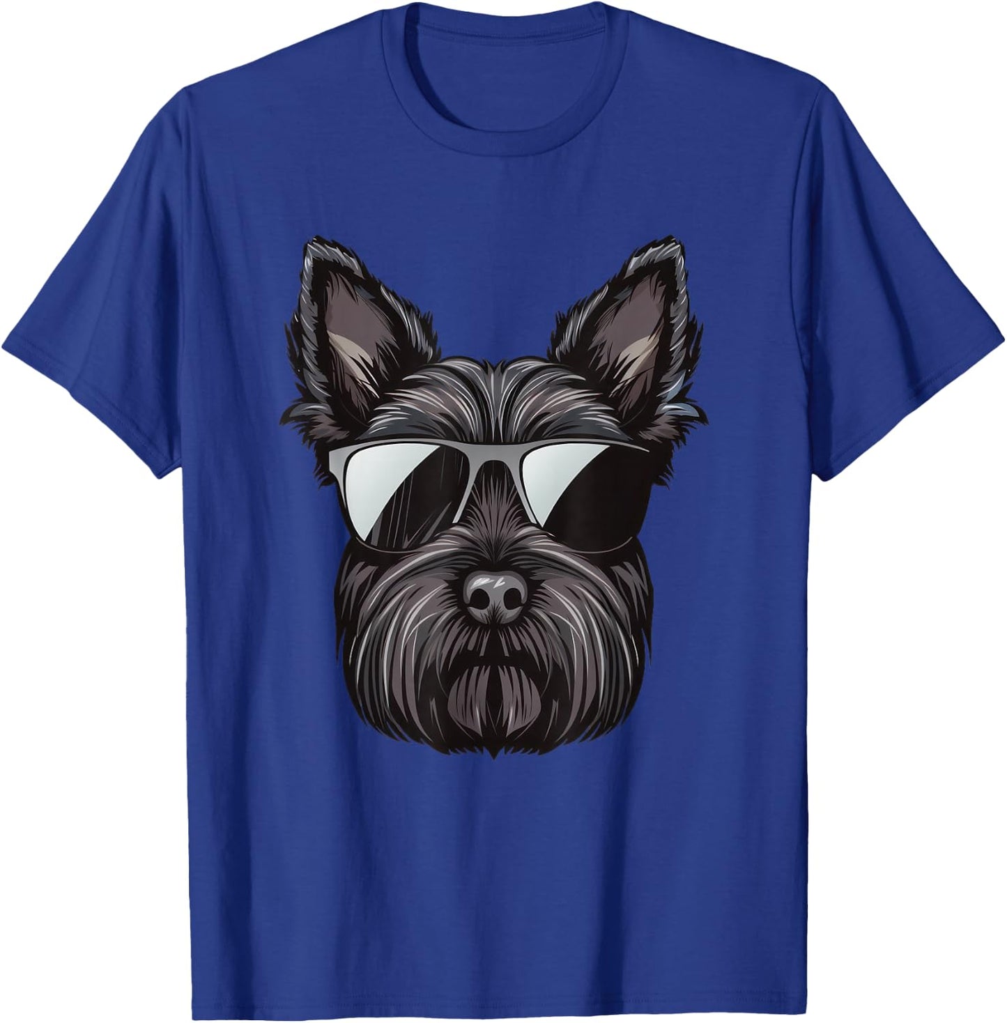 Scottish Terrier Dog Sunglasses T-Shirt - T-Shirt | Royal
