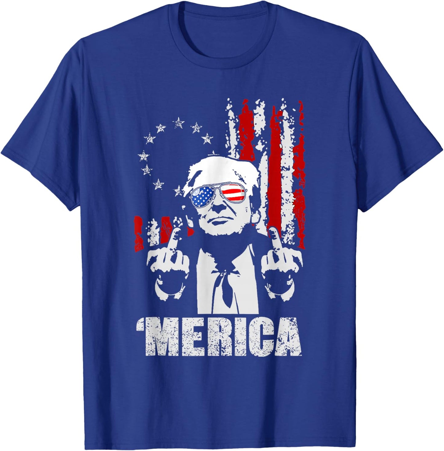 Funny Trump Arrest This Donald Trump Middle Finger President T-Shirt - T-Shirt | Royal