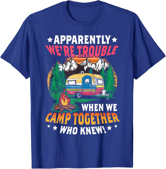 Funny camping friends matching camping cam girls women men T-Shirt - T-Shirt | Royal