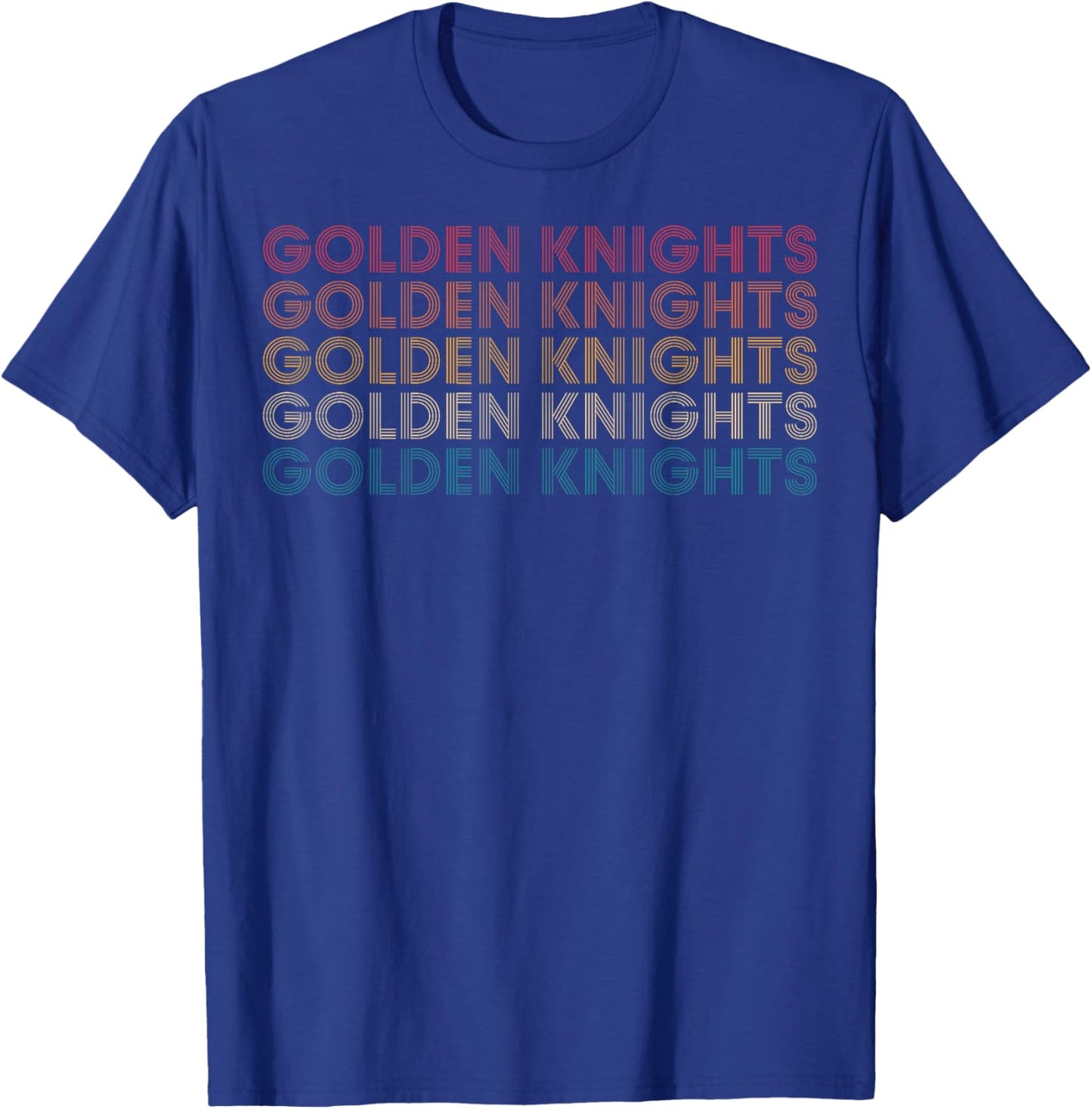 Golden Knights Vintage Name Women Boys Girls Kids T-Shirt - T-Shirt | Royal