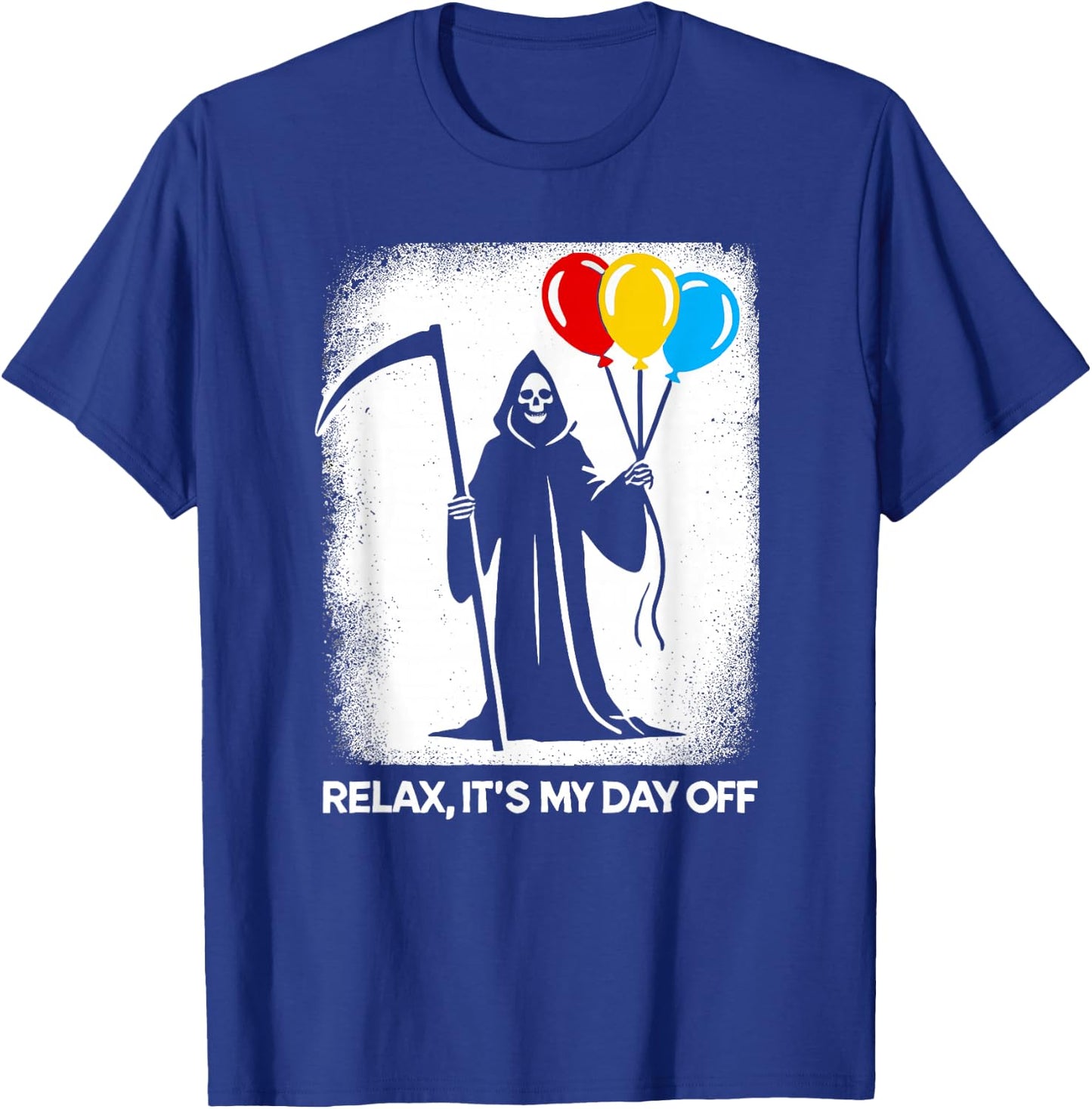 Grim Reaper Day Off Funny Halloween Funny Grim Reaper T-Shirt - T-Shirt | Royal
