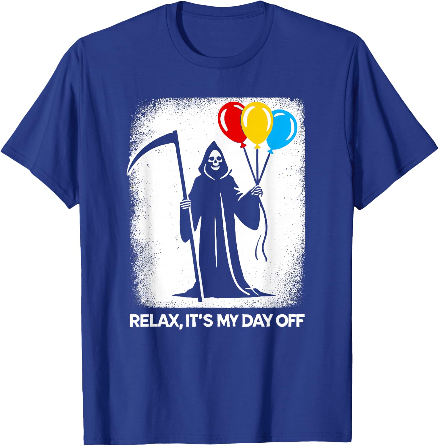 Grim Reaper Day Off Funny Halloween Funny Grim Reaper T-Shirt - T-Shirt | Royal