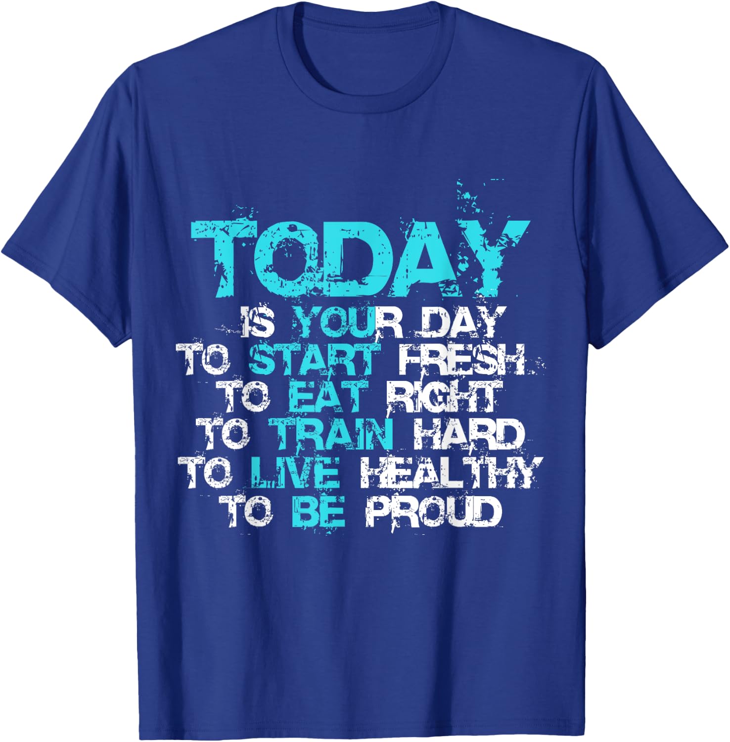 Gym Motivation Workout Quote Motivational Fitness Lover Gift T-Shirt - T-Shirt | Royal