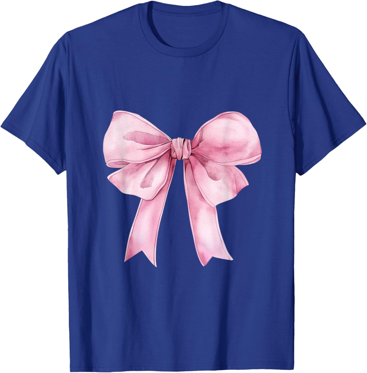Coquette Pink Bow Girls Cute Pink Coquette Bow T-Shirt - T-Shirt | Royal