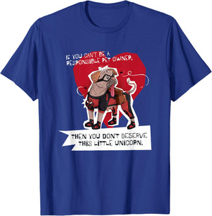 Marvel Deadpool & Wolverine Dogpool This Little Unicorn Logo T-Shirt - T-Shirt | Royal