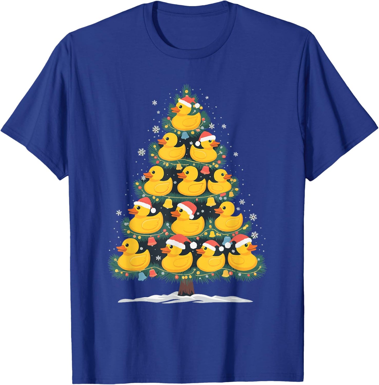 Rubber Duck Christmas Tree T-Shirt - T-Shirt | Royal
