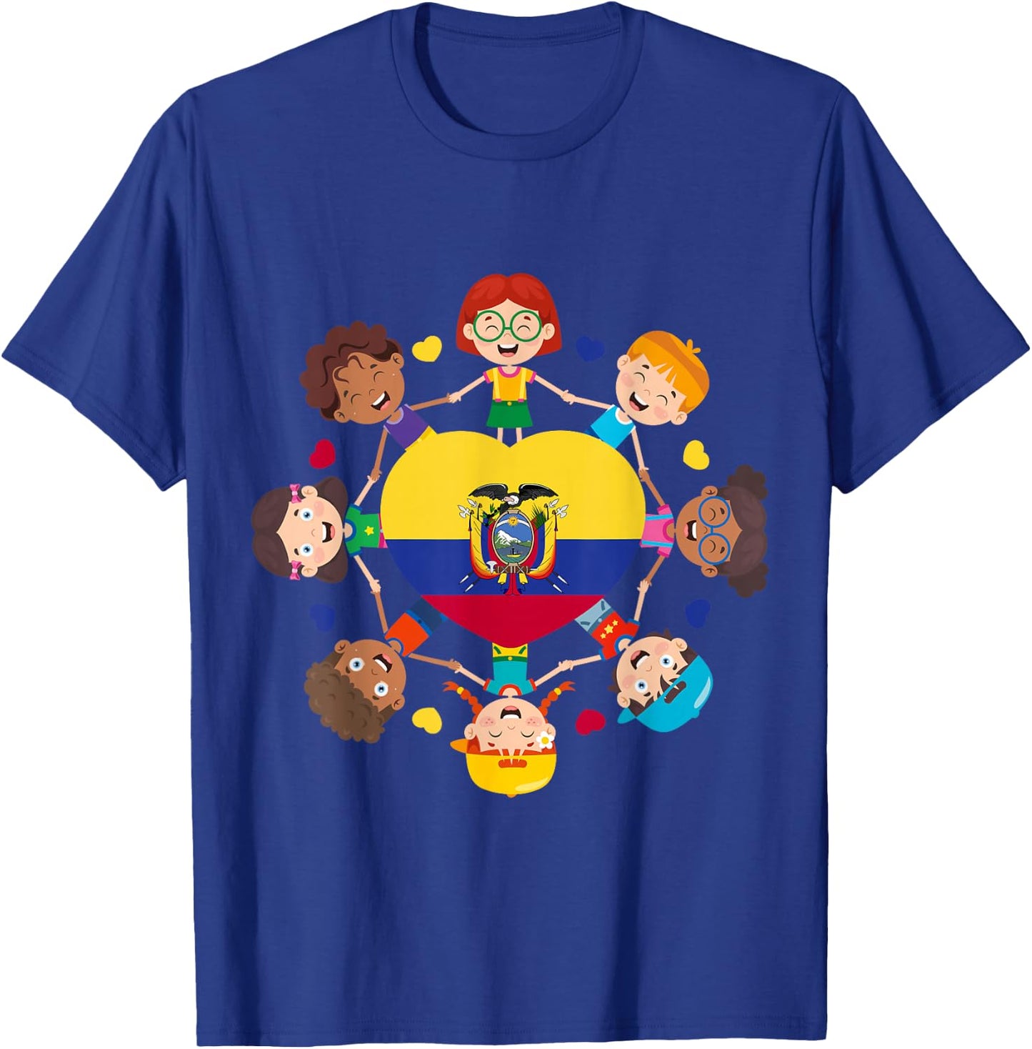 Ecuador Hispanic Heritage Toddler Ecuadorian Boys Girls Kids T-Shirt - T-Shirt | Royal