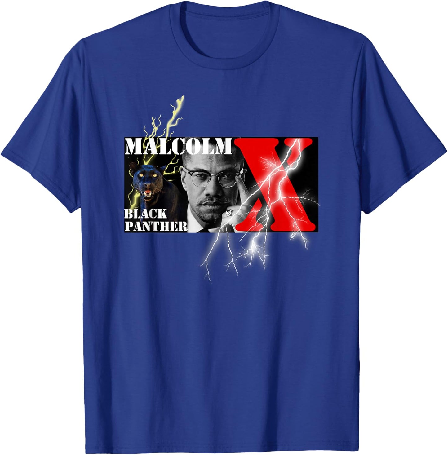 Brooklyn Bridge Hip Hop Store Malcolm X 002 -Kids Black T-Shirt - T-Shirt | Royal