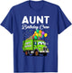 Aunt Birthday Crew Boys Garbage Truck Bday Family Matching T-Shirt - T-Shirt | Royal