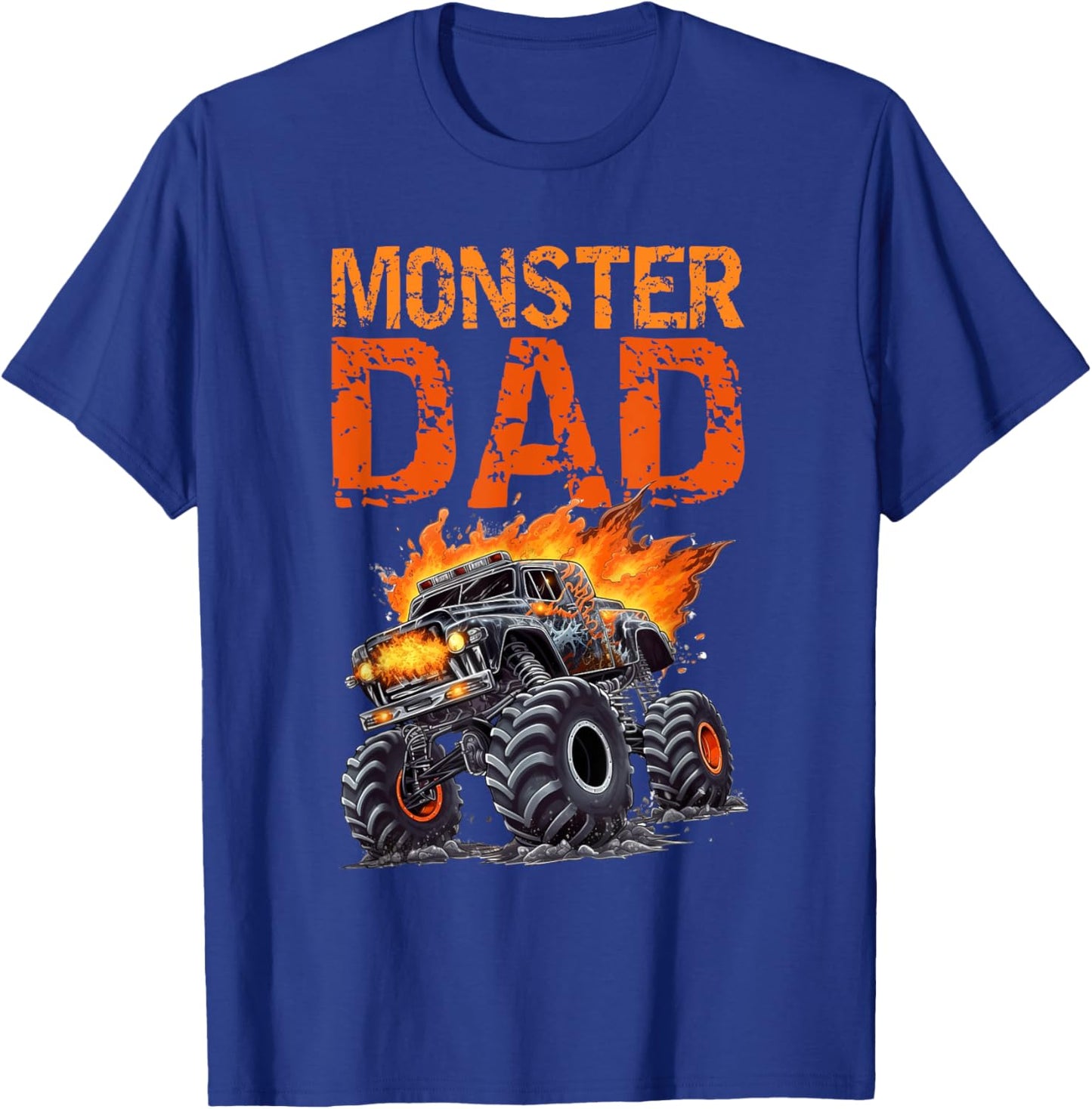 Monster Truck Dad Father's Day Men T-Shirt - T-Shirt | Royal