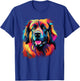 Watercolor Colorful Leonberger Dog T-Shirt - T-Shirt | Royal