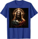 Jesus Christ Divine Crown of Thorns Christian Art T-Shirt - T-Shirt | Royal