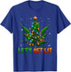 Lets Get Lit Christmas Marijuana Leaf Cannabis Weed T-Shirt - T-Shirt | Royal
