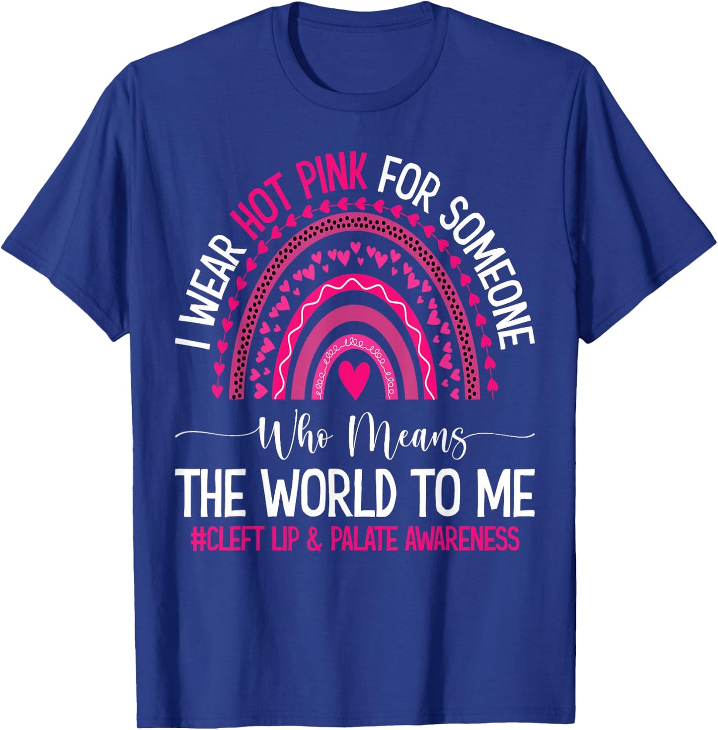 Cleft Ribbon Cleft Strong Cleft Palate Surgery Cleft Warrior T-Shirt - T-Shirt | Royal