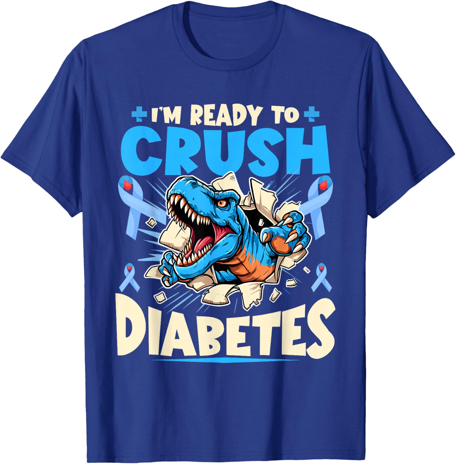 Diabetic Kids Toddler Diabetes Awareness T1D Warrior T-Shirt - T-Shirt | Royal