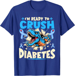 Diabetic Kids Toddler Diabetes Awareness T1D Warrior T-Shirt - T-Shirt | Royal
