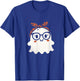 Halloween Ghost Glasses Cute Costume Girl Kids Toddler T-Shirt - T-Shirt | Royal