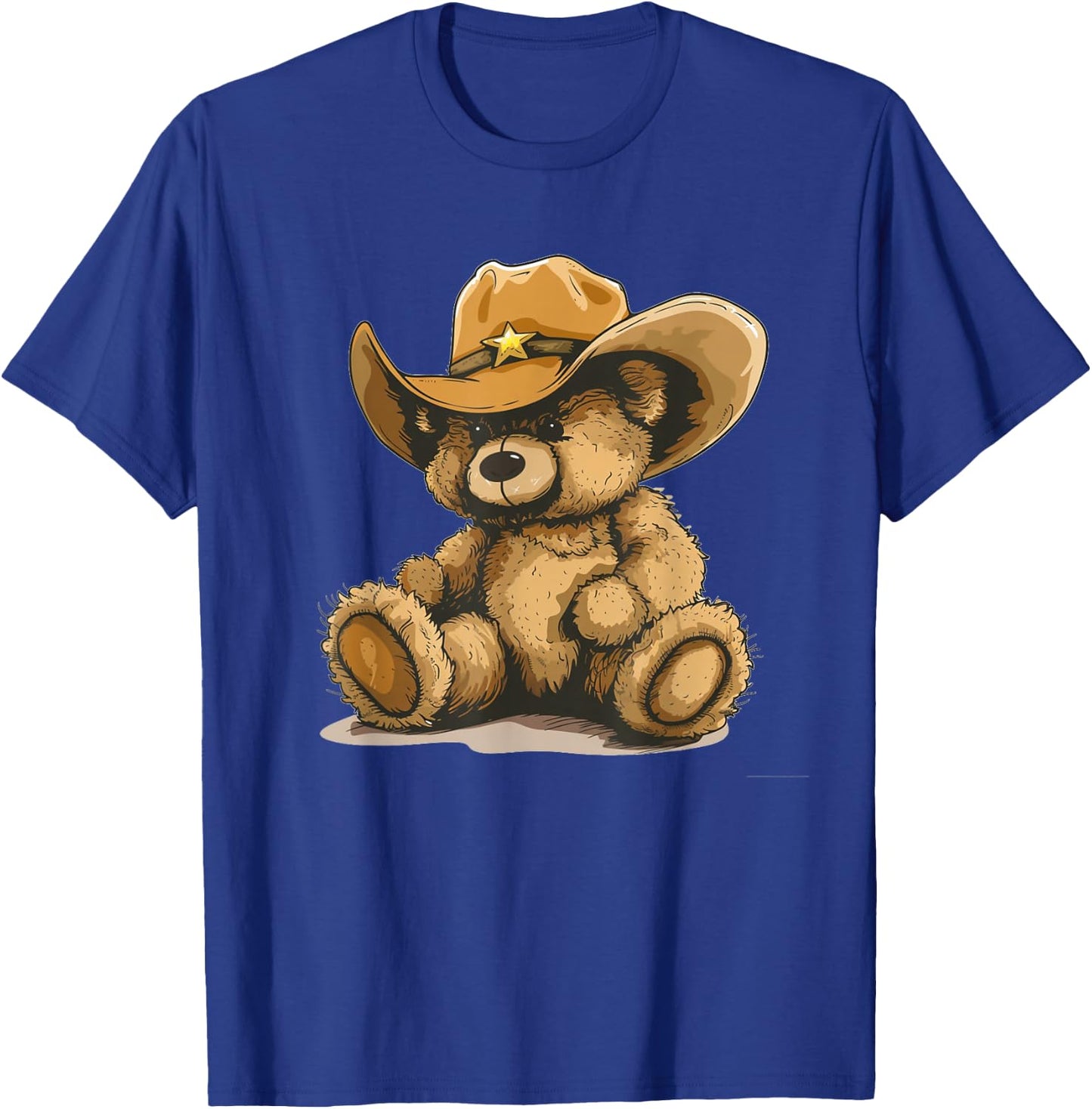 Happy Teddy Bear with Cowboy Hat Costume T-Shirt - T-Shirt | Royal