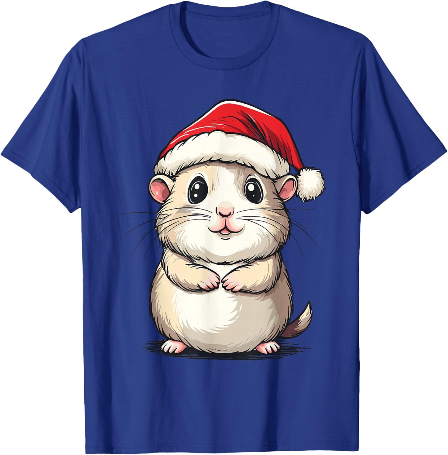 Hamster Santa Hat Pet Lover Boys Girls Kids Christmas Pajama T-Shirt - T-Shirt | Royal