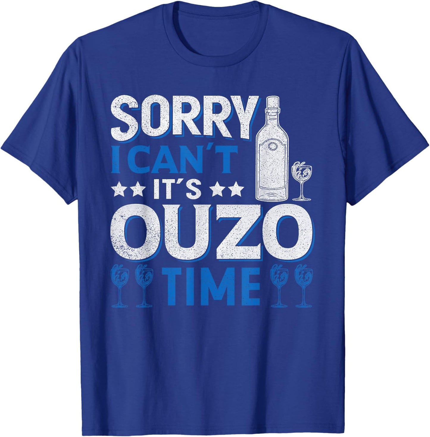 Greek Ouzo Liquor Greek Beer Ouzo Lover Ouzo Drink T-Shirt - T-Shirt | Royal