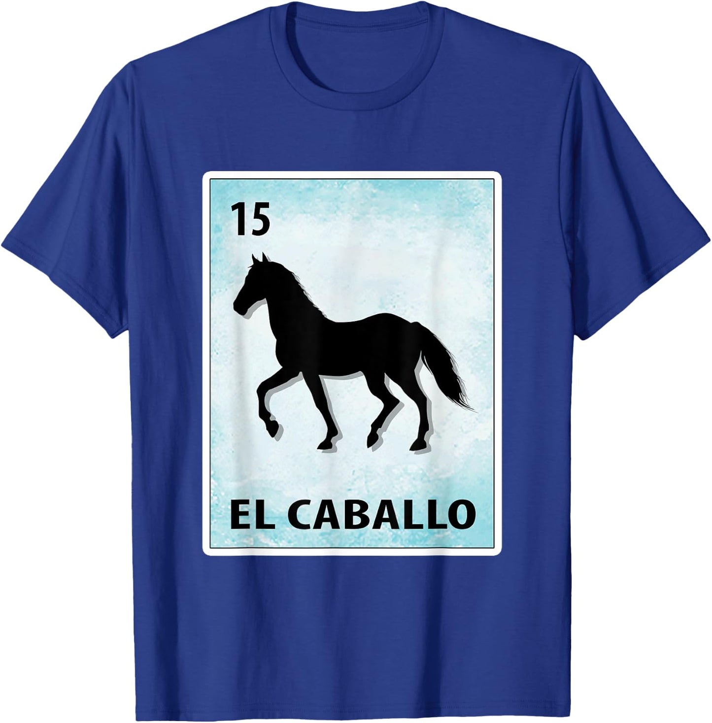 El Caballo Mexican Horse Cards T-Shirt - T-Shirt | Royal
