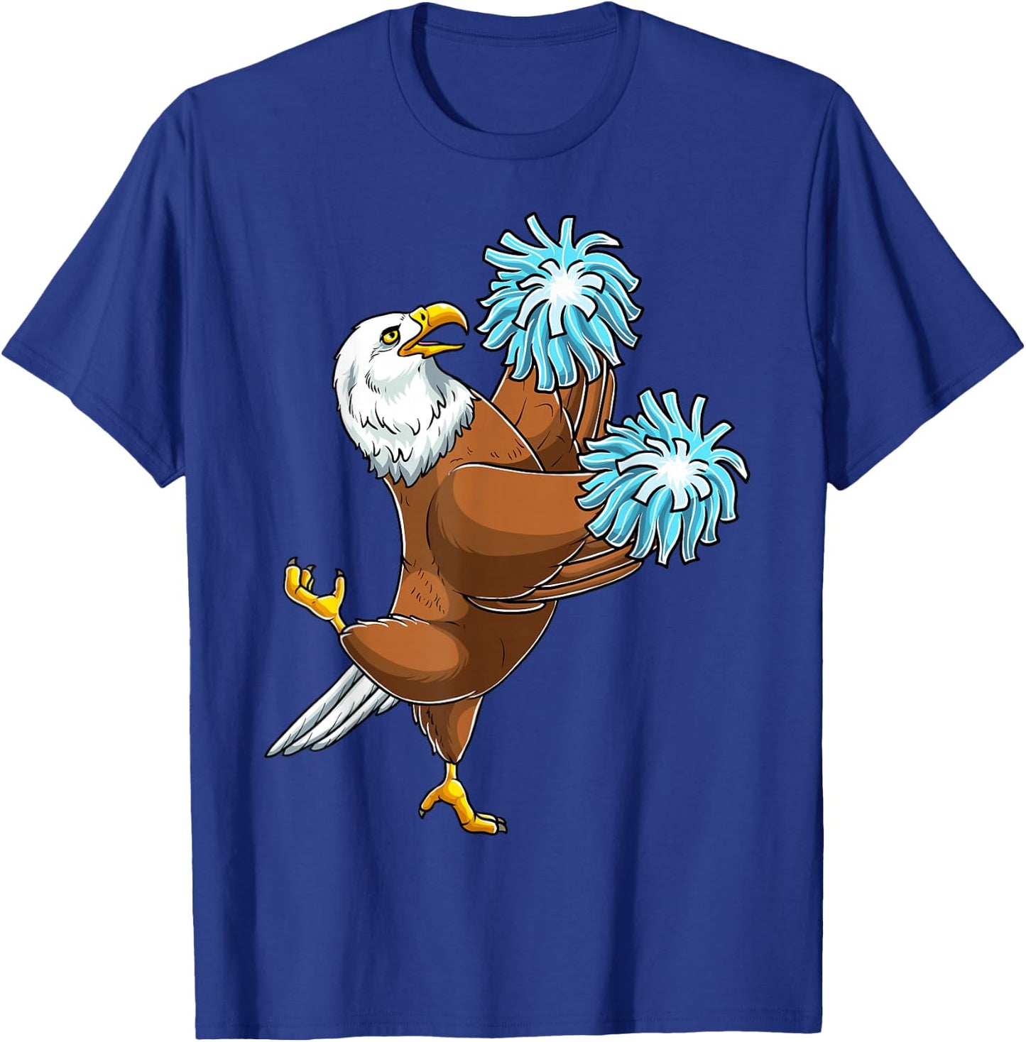Cheerleading Eagle Cheerleader Cheer Flyer T-Shirt - T-Shirt | Royal