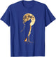 Wolf Howling At The Moon Retro Animals Lone Wolves Lovers T-Shirt - T-Shirt | Royal