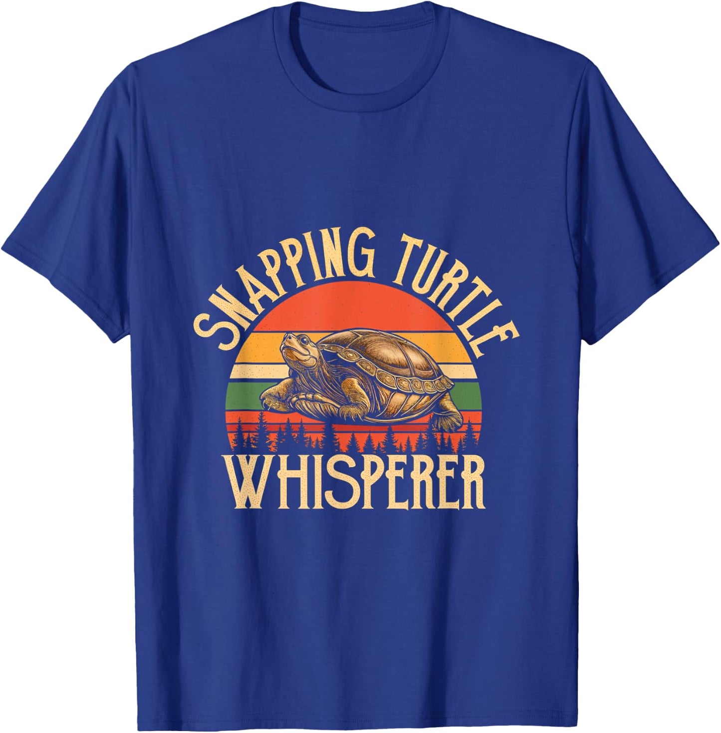 Snapping Turtle Whisperer Turtle Lover Reptile Nature T-Shirt - T-Shirt | Royal