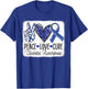 Peace Love Cure Diabetes Awareness Blue Ribbon T1D Type 1 T-Shirt - T-Shirt | Royal