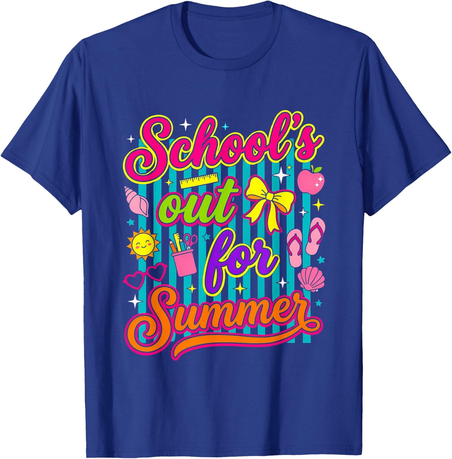 Schools Out for Summer Happy Last Day of School Teacher Boys T-Shirt - T-Shirt | Royal