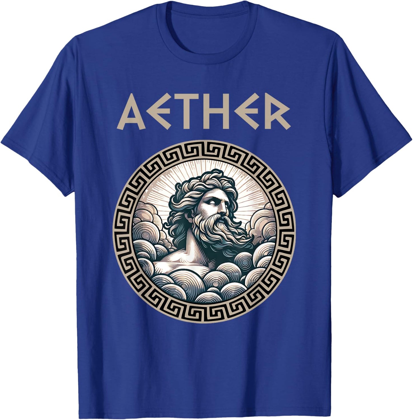 Aether Ancient Greek God of Light and the Primordial Heavens T-Shirt - T-Shirt | Royal