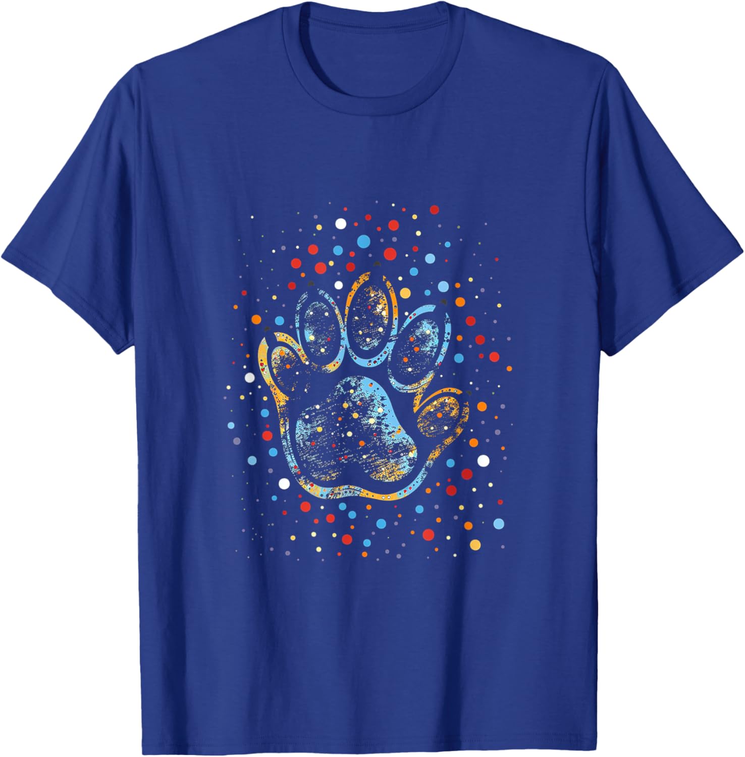 Puppy Paw Print T-Shirt - T-Shirt | Royal
