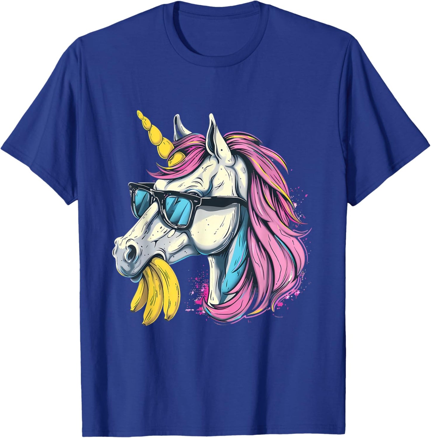 Banana Unicorn Portrait Artwork Banana Lover Bananas Fruit T-Shirt - T-Shirt | Royal
