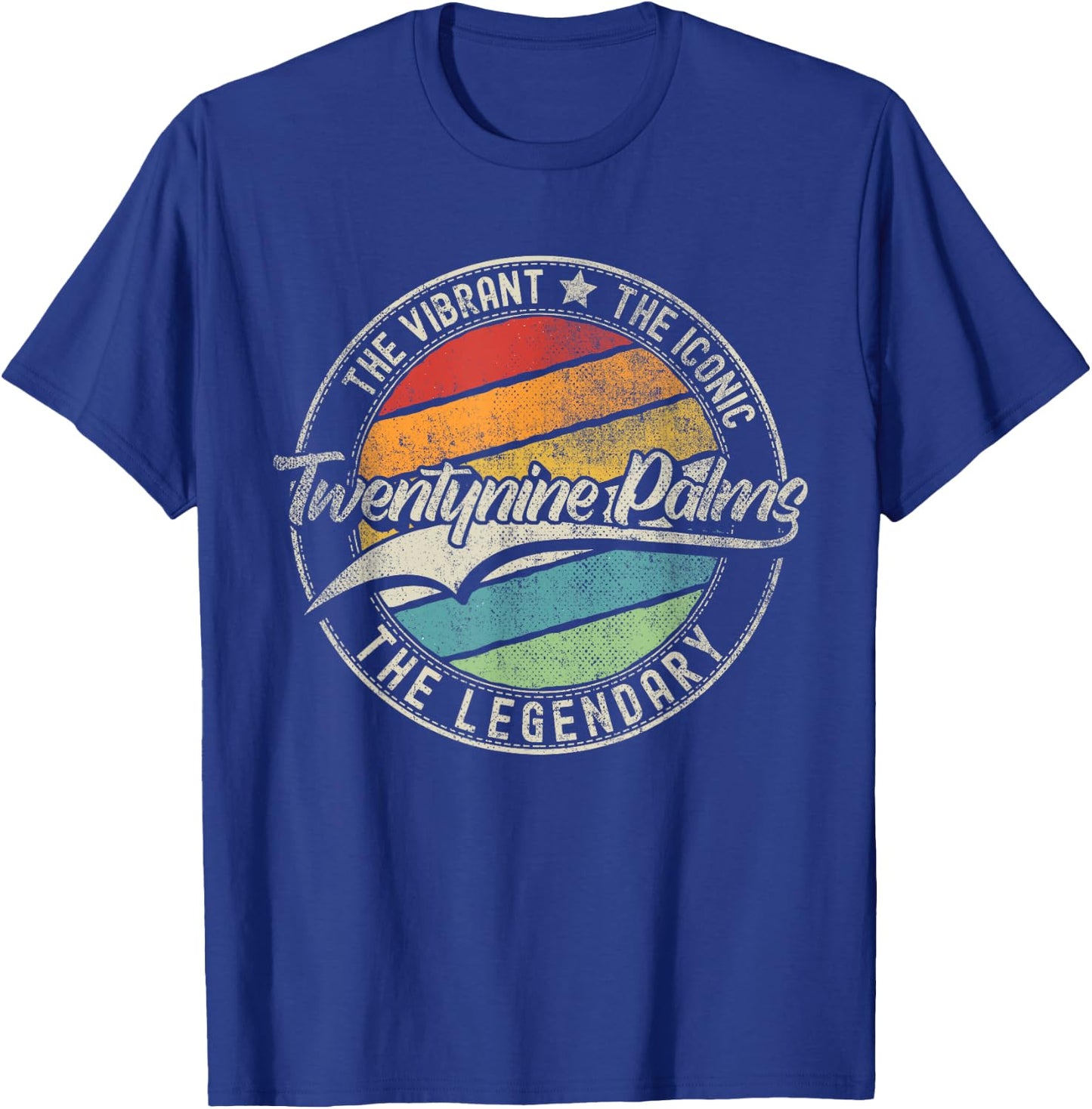 Twentynine Palms CA | California | Vintage Distressed T-Shirt - T-Shirt | Royal