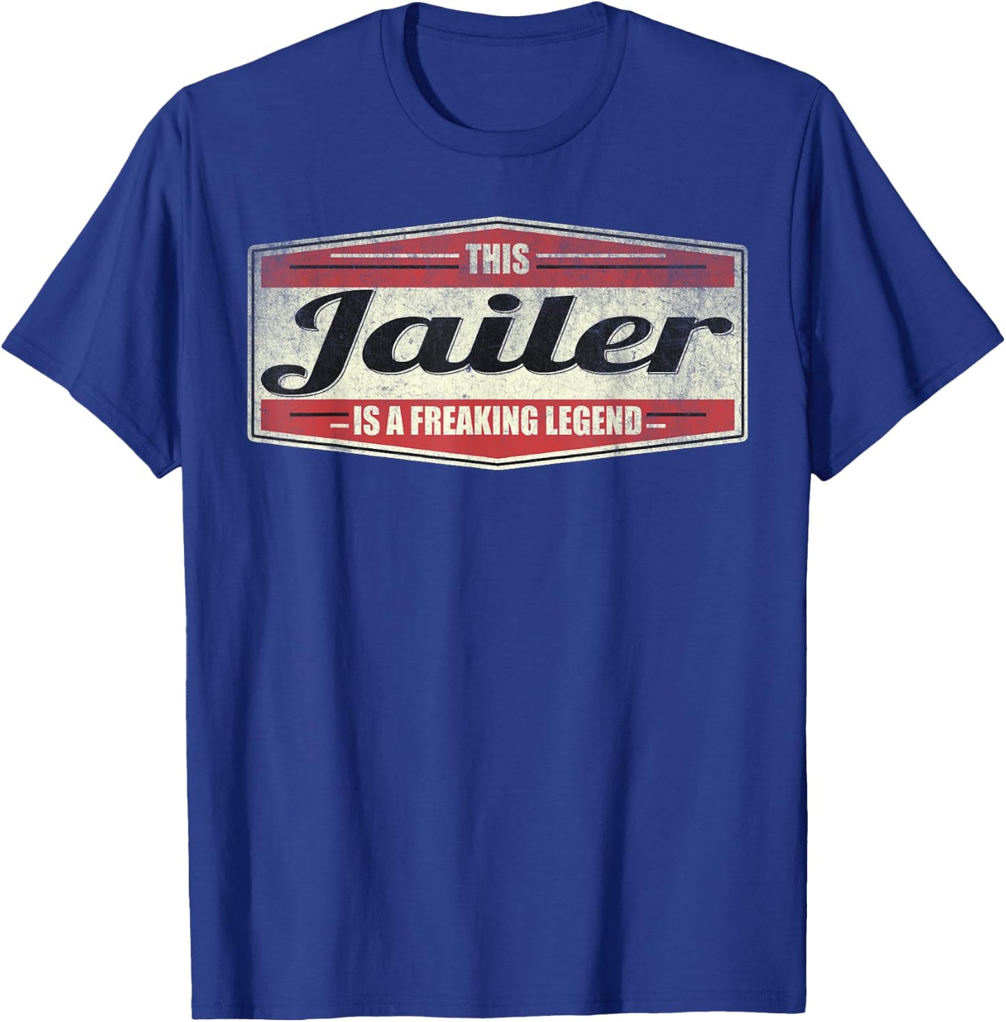 Funny Profession Quote Vintage Jailer T-Shirt - T-Shirt | Royal