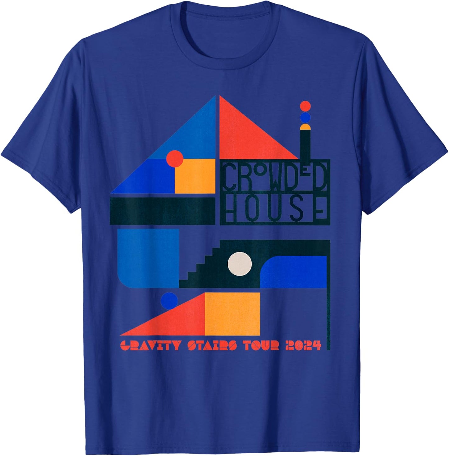 Crowded House – Gravity Stairs T-Shirt - T-Shirt | Royal
