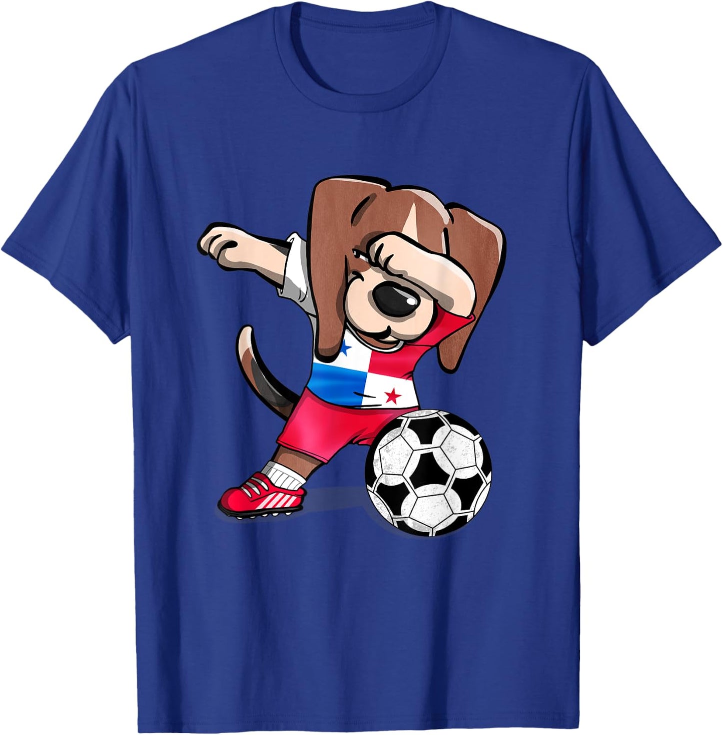 Dabbing Beagle Panama Soccer Fans Jersey Panamanian Football T-Shirt - T-Shirt | Royal
